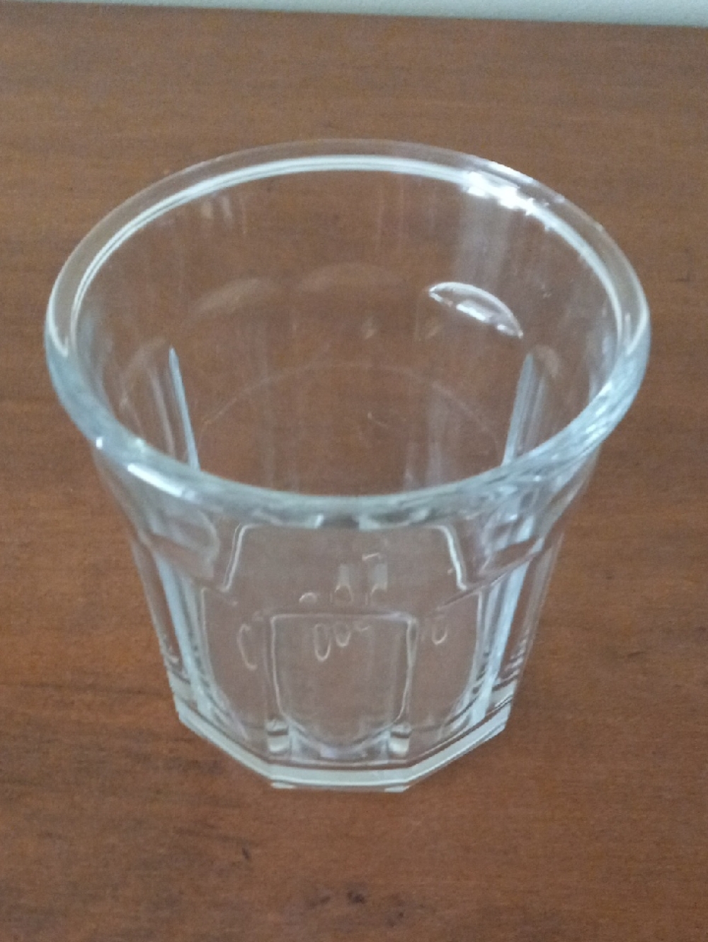 Set of Two Faceted Glass Tumblers - Blue and Clear - Picture 7 of 9